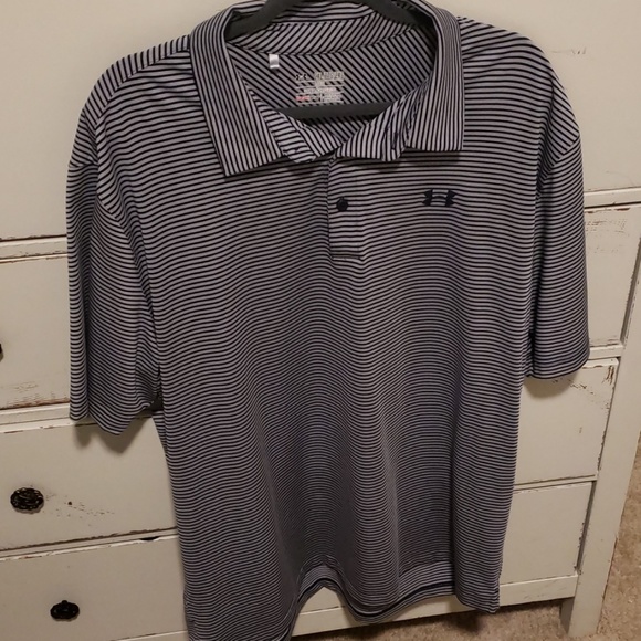 Striped short sleeve Under Armour polo - Picture 1 of 4